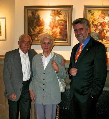 Bild: Oskar Wengerodt zeigt sein Lebenswerk an der Hochschule Harz