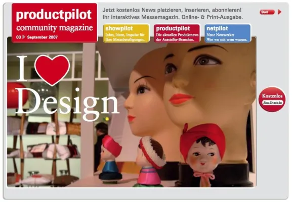 Bild: I love Design - Newsroom für die Messewelt