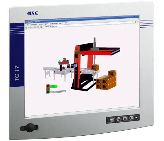 Bild: Web-Panel mit Embedded Linux