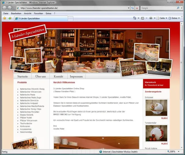 Bild: 3 Länder Spezialitäten eröffnet neuen Online-Shop