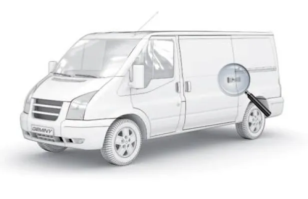 Bild: GEMINY-Transportersicherung schützt Farzeugtüren vor Einbruch