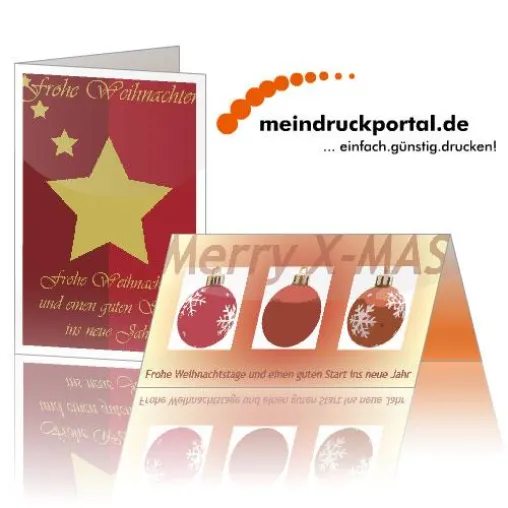 Bild: Weihnachtskarten bei meindruckportal.de