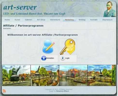 Bild: Art-server featuring Vincent van Gogh startet Affiliate-Programm