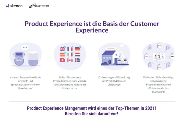 Bild: Akeneo und TechDivision bieten kostenloses Assessment zum Thema Product Experience Management (PXM) an