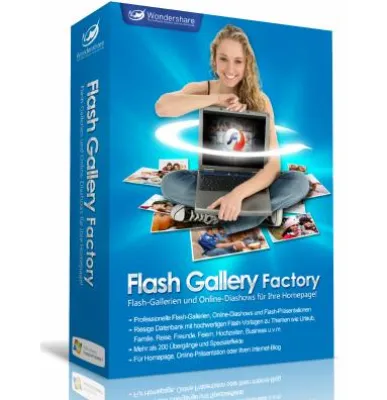 Bild: Einfach und schnell Flash Diashows und Flash Galerien erstellen – mit der Wondershare Flash Gallery Factory