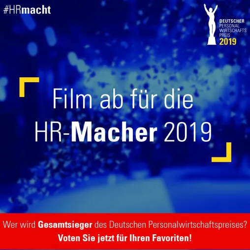 Deutscher Personalwirtschaftspreis - Voting für den Gesamtsieger gestartet! Bild: Deutscher Personalwirtschaftspreis - Voting für den Gesamtsieger gestartet!