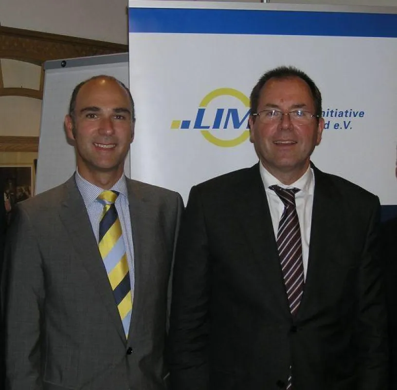 Der Vorsitzende der Bundesvereinigung, Dr. Heinrich Kolb (rechts), und der Vorsitzende der LIM Baden-Württemberg, Martin Müller
