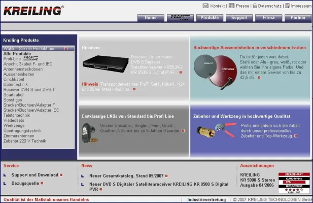 Relaunch der Kreiling Technologien Webseite erfolgreich abgeschlossen - Kundenwünsche stärker im Focus Bild: Relaunch der Kreiling Technologien Webseite erfolgreich abgeschlossen - Kundenwünsche stärker im Focus