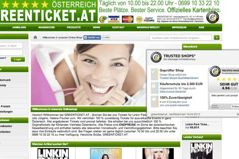 Neuer Online Ticketservice für Österreich Bild: Neuer Online Ticketservice für Österreich