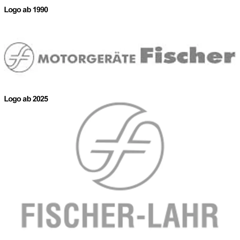 Logo ab 1990 und ab 2025 (© Motorgeräte Fischer GmbH)