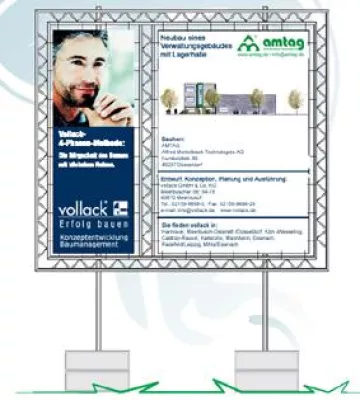 Bild: Grundsteinlegung für den Neubau der Firma AMTAG in Meerbusch Mollsfeld