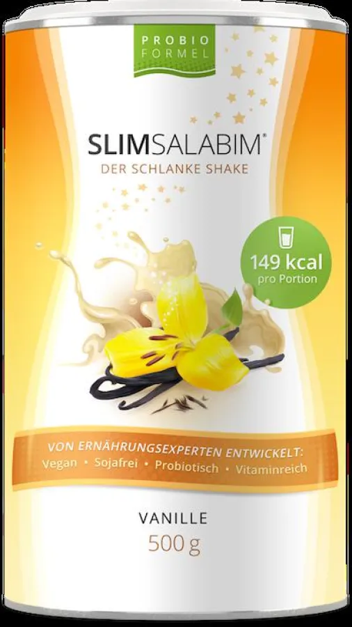 SLIMSALABIM ist der erste vegane Diät-Shake mit Probiotika