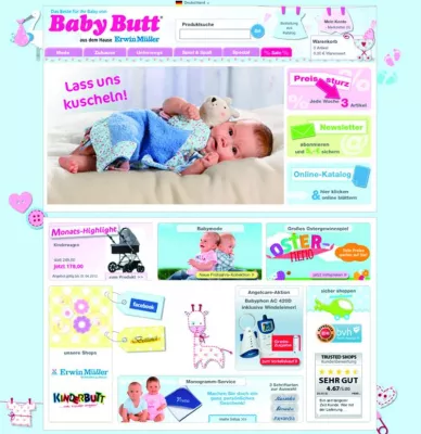 Bild: Baby Butt bei Kundenzufriedenheitsanalyse als beliebtester Online-Babymarkt ausgezeichnet