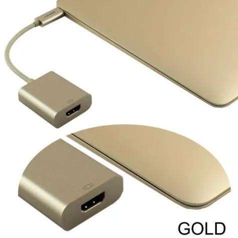 Bild: Ligawo 6518956 Adapter für Geräte mit USB 3.1 Typ C an HDMI Konverter