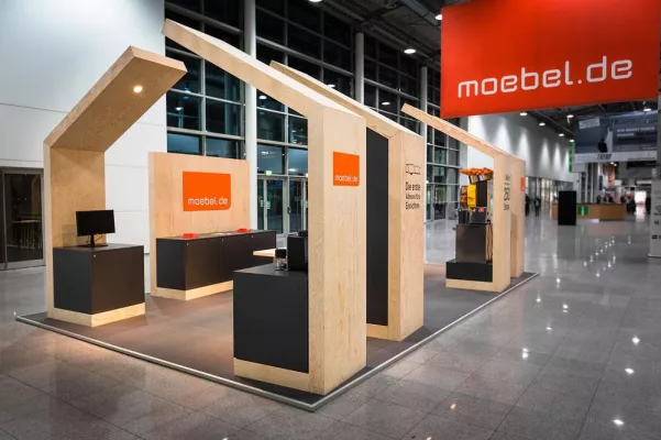 Bild: imm cologne 2016: moebel.de präsentierte sich als Enabler im Online-Marketing für den stationären Handel