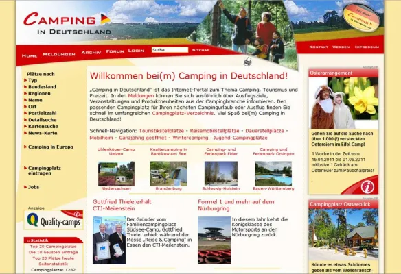 5 Jahre „Camping in Deutschland“ Bild: 5 Jahre „Camping in Deutschland“