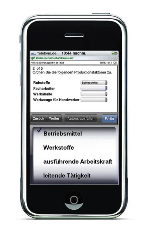 Wo habe ich noch Wissenslücken? Die Lern-Apps der SGD helfen Fernlernern bei der Selbsteinschätzung.