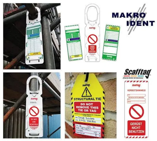 Bild: Gerüste sichern mit Scafftag Sicherheitskontrollsystemen