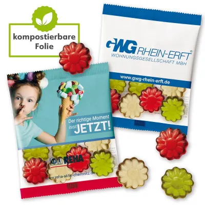 Bild: VOGEL’S bringt vegane Blumen-Fruchtgummis als „Bunte Blüten“ auf den Markt