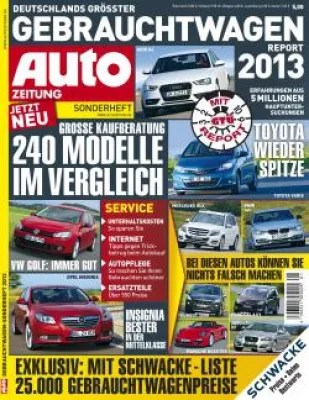 Bild: GTÜ-Gebrauchtwagenreport 2013
