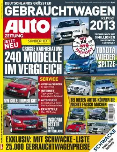 Bild: GTÜ-Gebrauchtwagenreport 2013