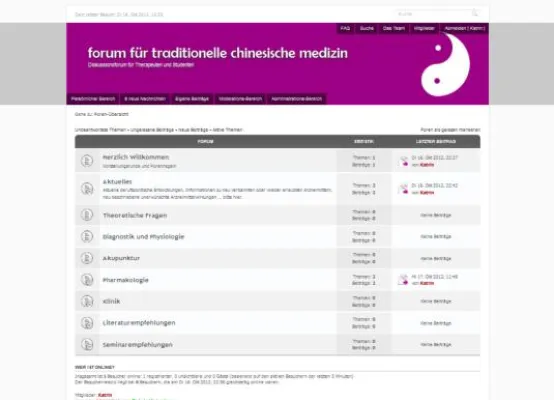 Bild: Therapeutenforum für traditionelle chinesische Medizin (TCM) eingerichtet