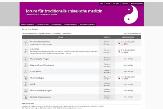 Therapeutenforum für traditionelle chinesische Medizin (TCM) eingerichtet Bild: Therapeutenforum für traditionelle chinesische Medizin (TCM) eingerichtet