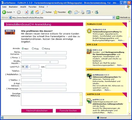Bild: FeWo24: ezSoftware gibt Kooperation mit ImmobilienScout24 bekannt