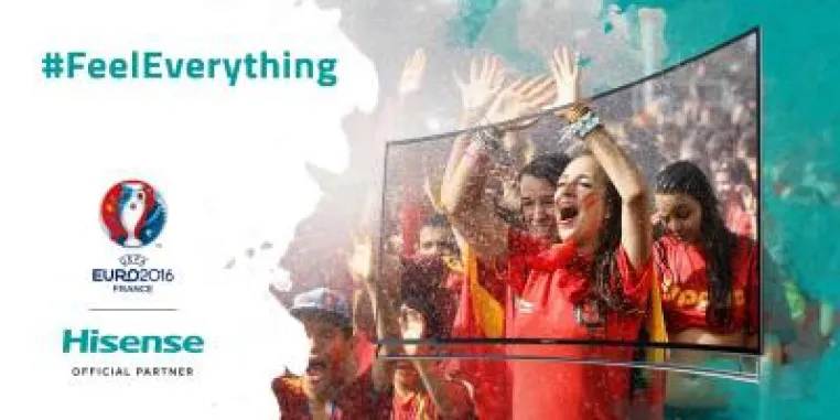 Hisense startet Kampagne #FeelEverything zur UEFA EURO 2016™ Bild: Hisense startet Kampagne #FeelEverything zur UEFA EURO 2016™