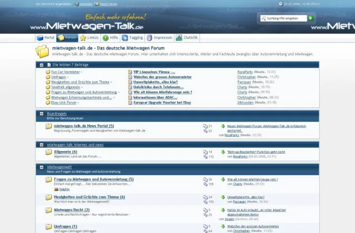 Bild: Neues Mietwagen Forum: Mietwagen-Talk.de erfolgreich gestartet