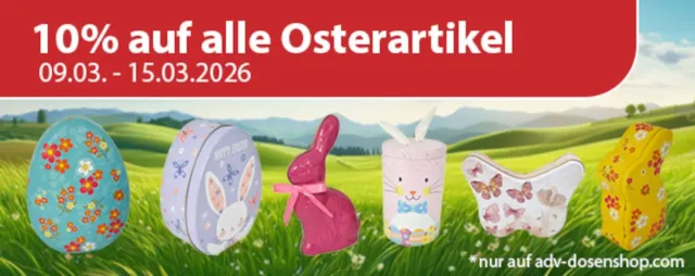 Frühling beim Dosenprofi - jetzt 10 % Rabatt sichern Bild: Frühling beim Dosenprofi - jetzt 10 % Rabatt sichern