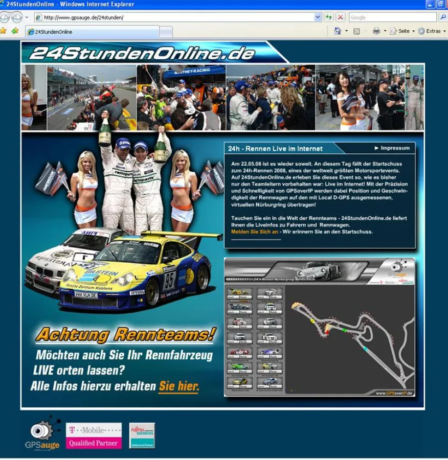 Das ganze 24h-Rennen auf einen Blick: www.24stundenonline.de