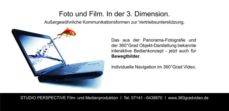 Bild: Ludwigsburger Filmproduktion bietet Filme in 360° Grad fürs Internet oder den stationären Einsatz an