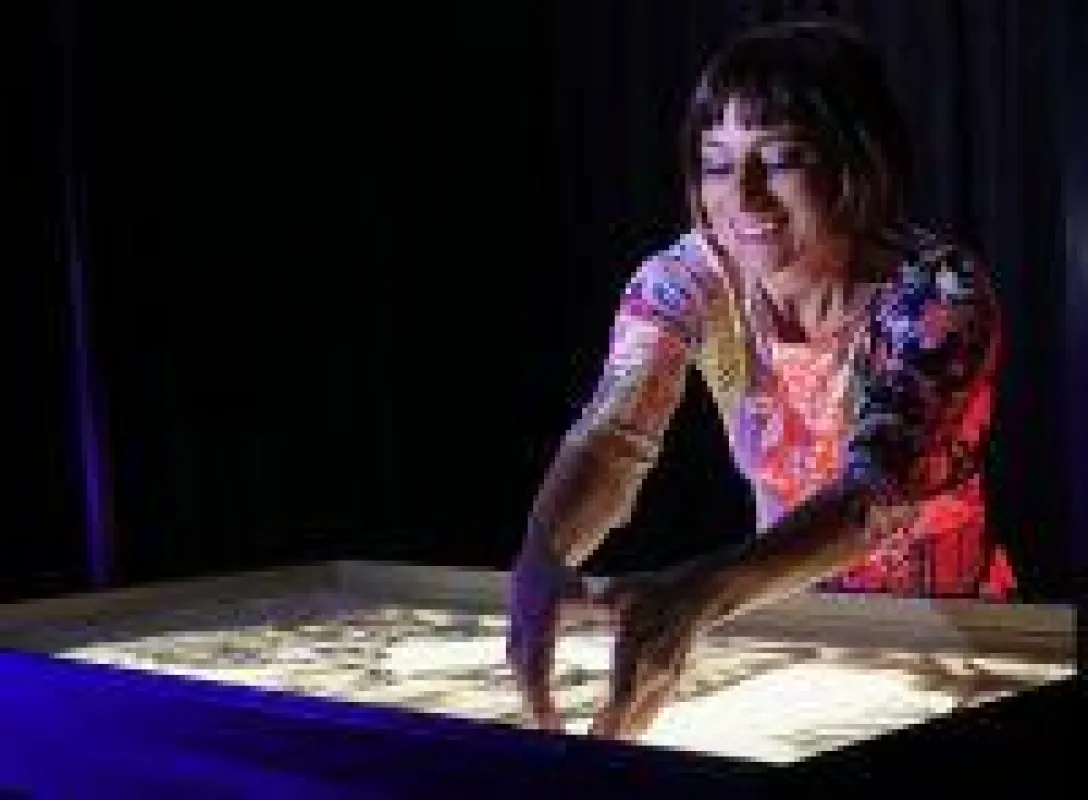 Top Showact der Veranstaltung war Sandmalerei Show von Sabrina