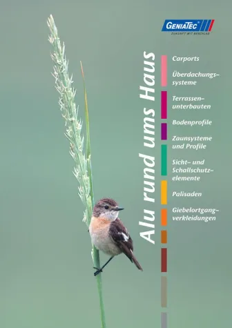 Bild: Neu bei der Geniatec: Aluminium-Systeme rund ums Haus