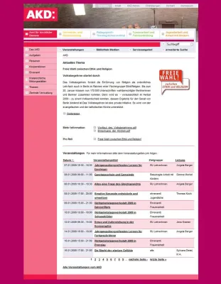 Bild: Neue Webseite für das Amt für kirchliche Dienste (AKD) in der EKBO