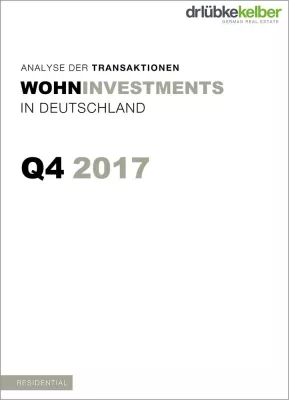 Bild: Wohninvestments in Deutschland: Transaktionsanalyse Q4/2017 der Dr. Lübke & Kelber GmbH