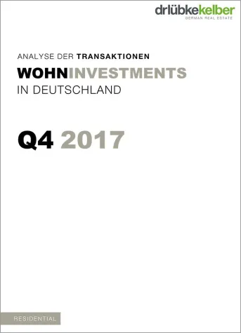 Bild: Wohninvestments in Deutschland: Transaktionsanalyse Q4/2017 der Dr. Lübke & Kelber GmbH