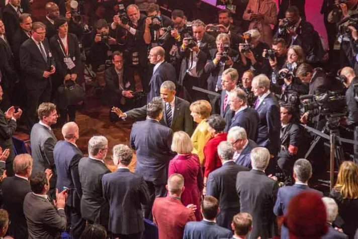 insglück realisierte hochkarätige Eröffnungsshow der HANNOVER MESSE 2016 Bild: insglück realisierte hochkarätige Eröffnungsshow der HANNOVER MESSE 2016