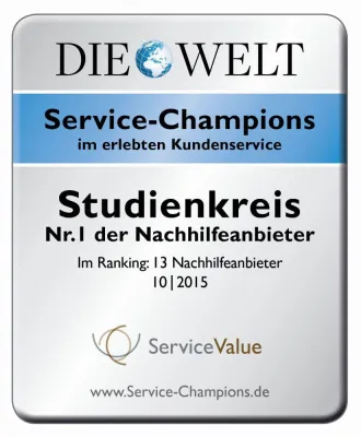 Bild: Studienkreis ist zum dritten Mal Service-Champion