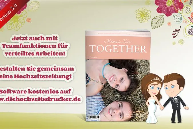Bild: Neue Softwareversion bei Die Hochzeitsdrucker