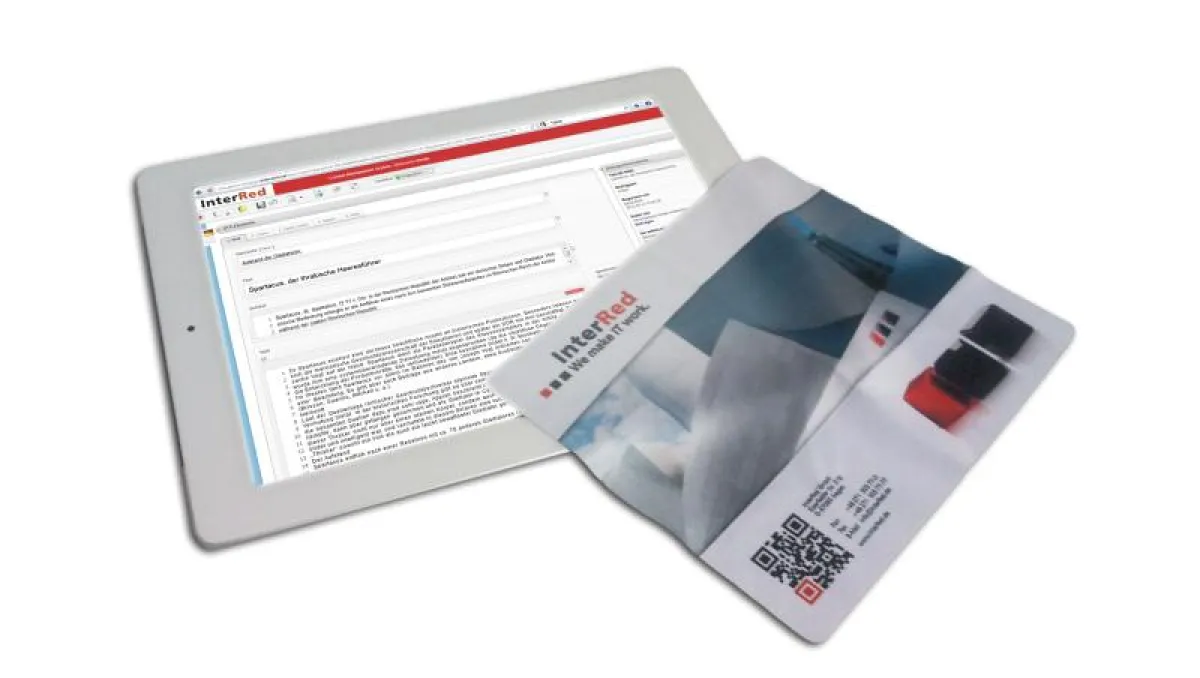 InterRed-Bedienung per iPad: Befüllung aller Kanäle von unterwegs - Web, Zeitschriften/Zeitungen, iP