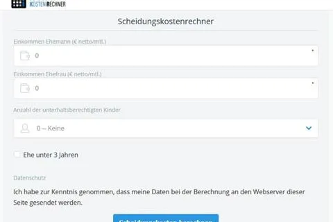 “Was kostet eine Scheidung?” – Diese Frage können Anwälte nun online innerhalb von 10 Sekunden beantworten Bild: “Was kostet eine Scheidung?” – Diese Frage können Anwälte nun online innerhalb von 10 Sekunden beantworten
