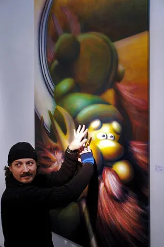 Bild: "Schnuffigkeiten" von Gabriel Bur - Malerei in Acryl - verlängert bis 22. 11.07 - OFFline Galerie