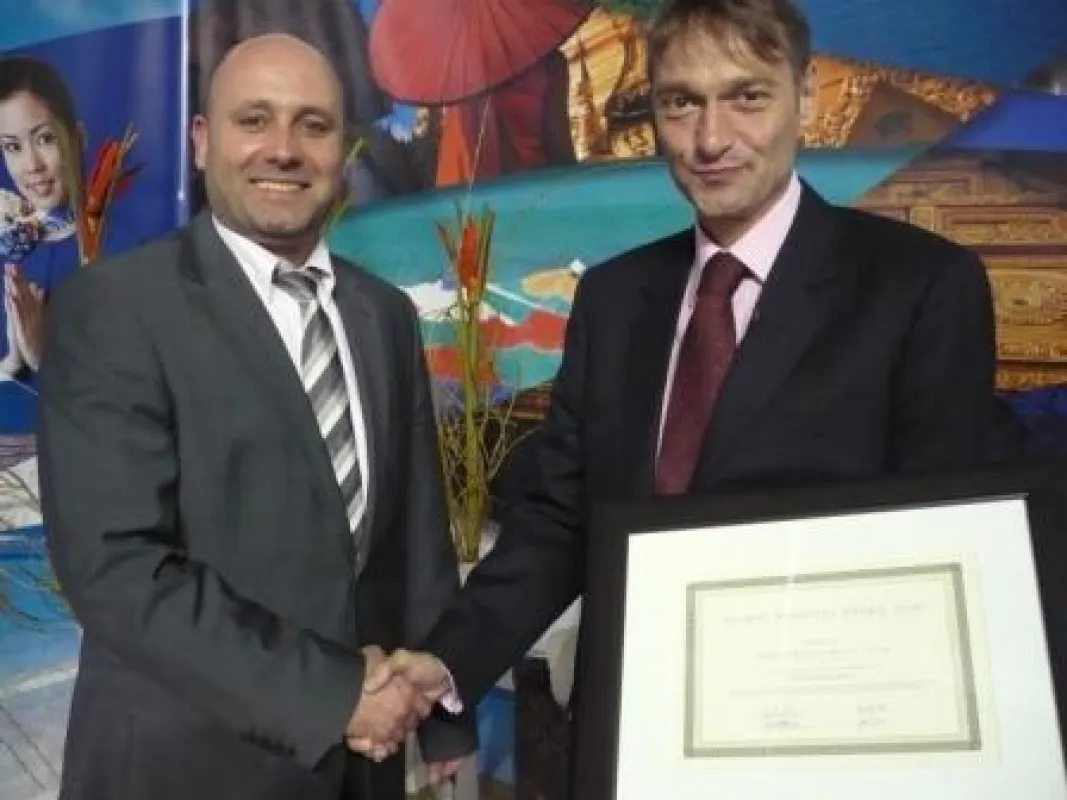 Übergabe des 1st Annual Global Hospital Award auf der ITB Berlin
