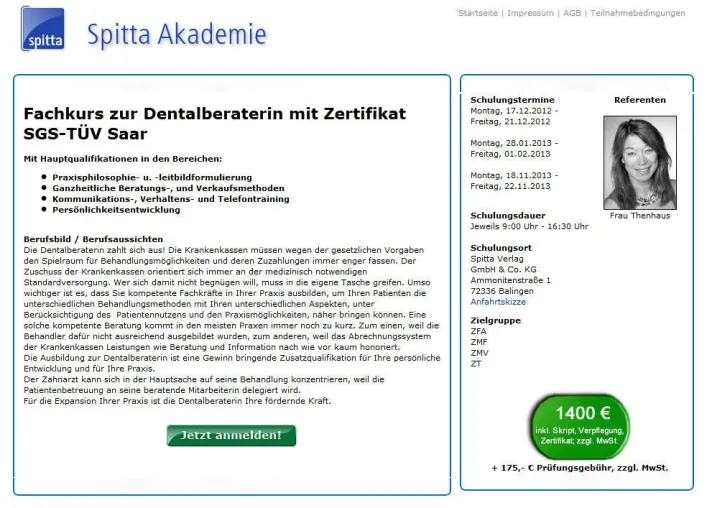 Bild: Fachkurs zur Dentalberaterin – zum Vorteil für Praxis, Labor und Patient