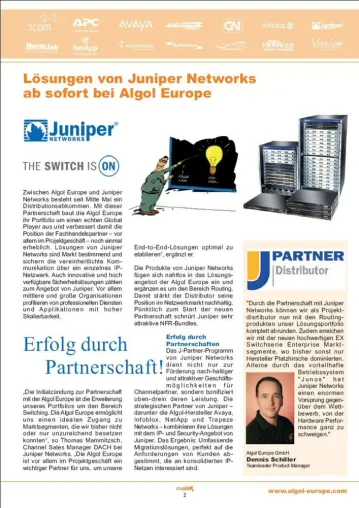 Bild: Frisch aus der Presse - Algol IT-Zoom – die neue Informationszeitung für den Fachhandel