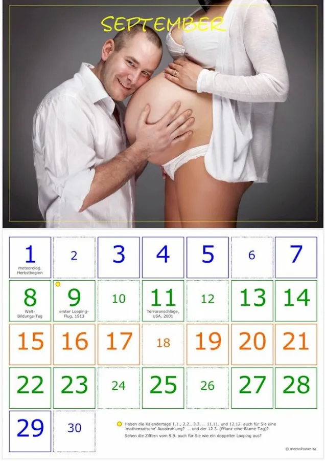 Kalender-Variante 'Kleines Zahlwort-System'