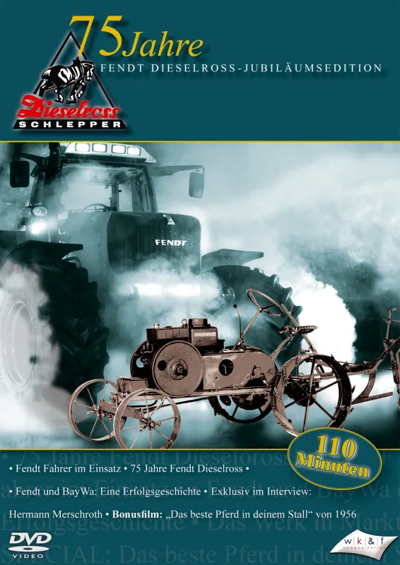 2. Bild 2: DVD-Cover „75 Jahre Fendt Jubiläumsedition“ von agrarvideo|de mit 110 Minuten Spielzeit