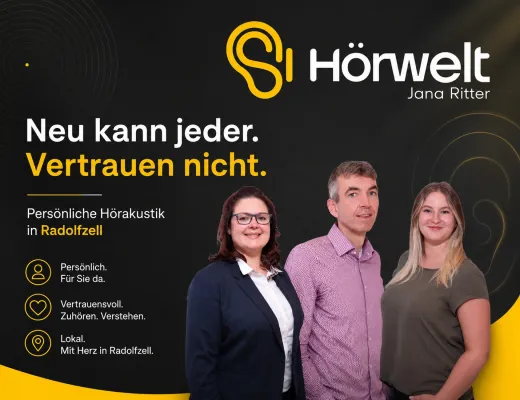Hörakustiker Radolfzell: Hörwelt Jana Ritter macht Vertrauen zum Mittelpunkt guter Hörgeräteversorgung Bild: Hörakustiker Radolfzell: Hörwelt Jana Ritter macht Vertrauen zum Mittelpunkt guter Hörgeräteversorgung